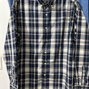 Men's Navy Plaid Shirt
